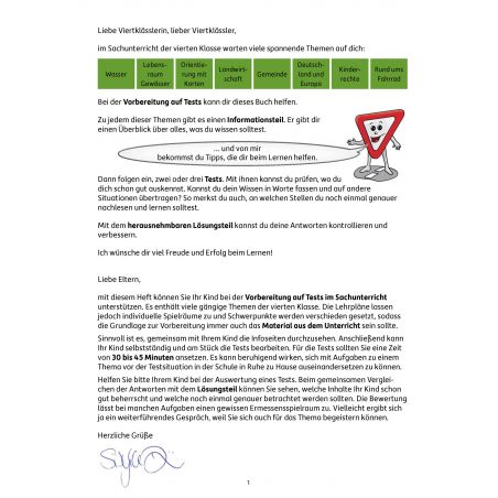 Tests im Sachunterricht - Lernzielkontrollen 4. Klasse, A4-