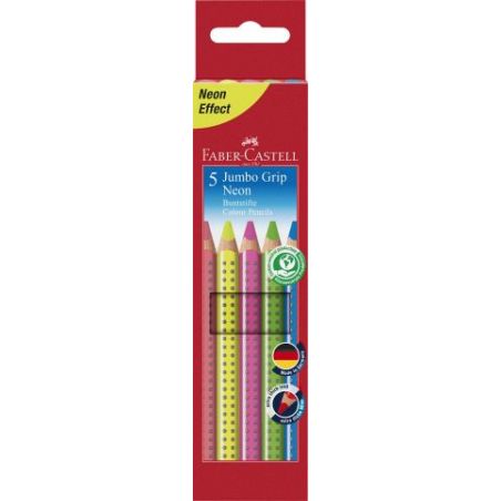 Buntstift Jumbo Grip Neon 5er-Etui