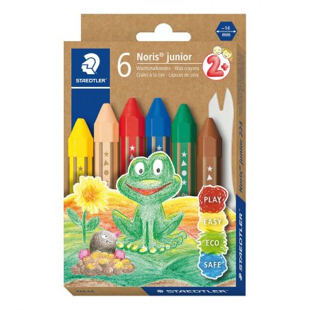 Wachsmalkreide Noris jun 6ST Etui