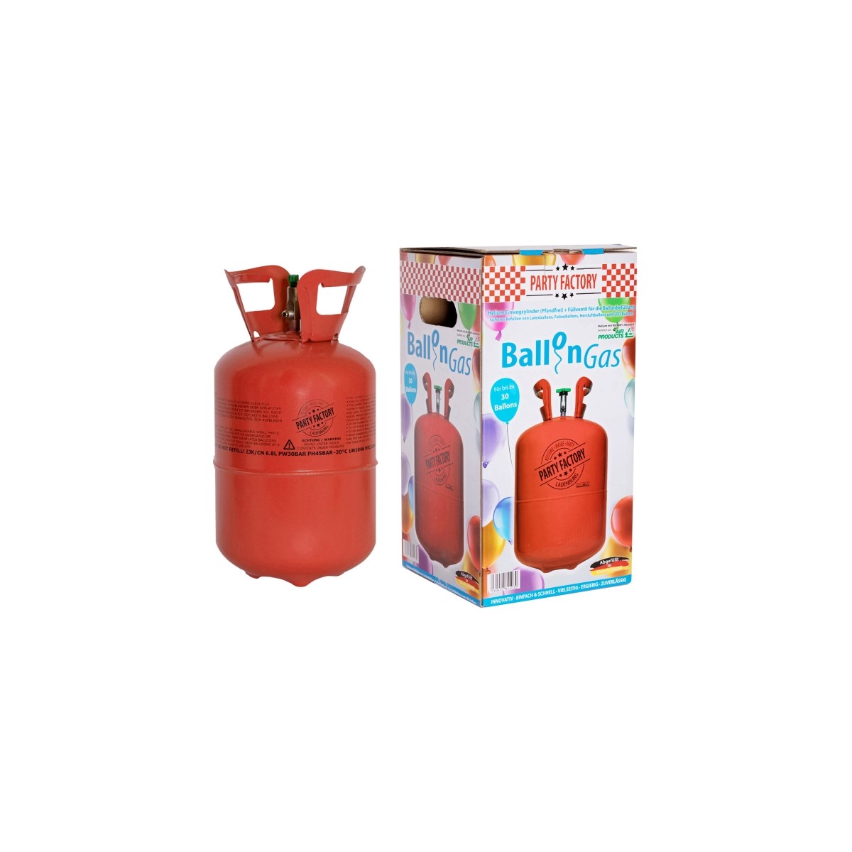 Ballongas Helium klein