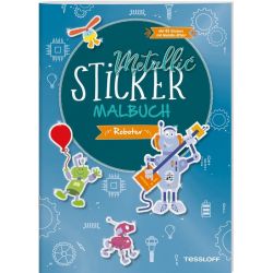 Metallic-Sticker Malbuch. Rob