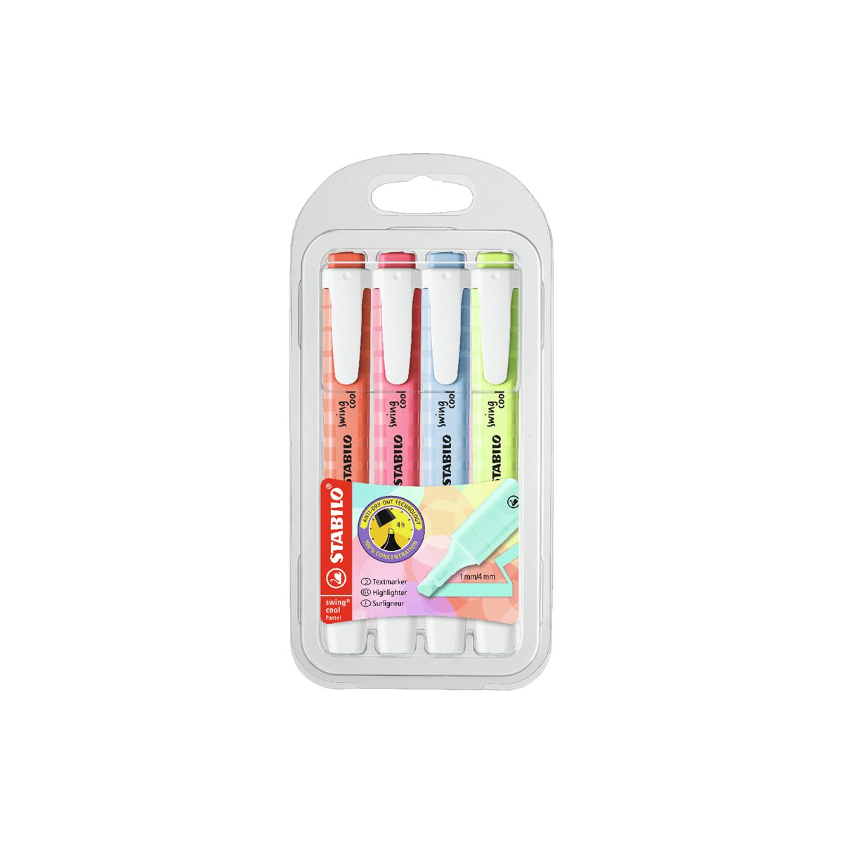 STABILO swing cool pastel 4 ET mcr/cbp/cb/dol