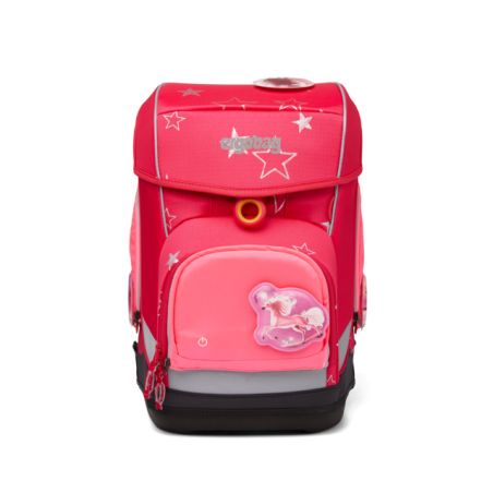 Fluo LED Seitentaschen Zip-Set - Pink