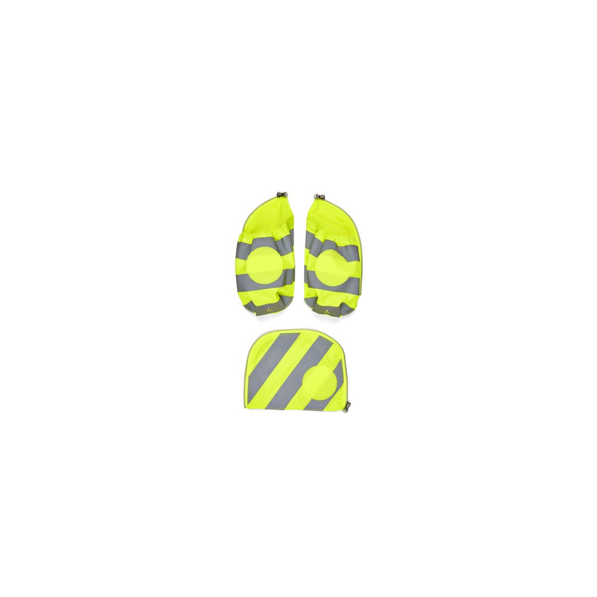 Fluo Seitentaschen Zip-Set mit Reflektorstreifen - Gelb