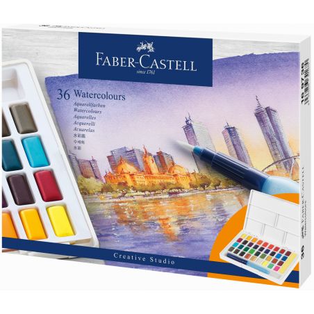 Faber-Castell Aquarellfarben in Näpfchen 36er Etui