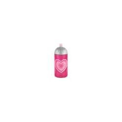 Step by Step Trinkflasche Glitter Heart, Pink