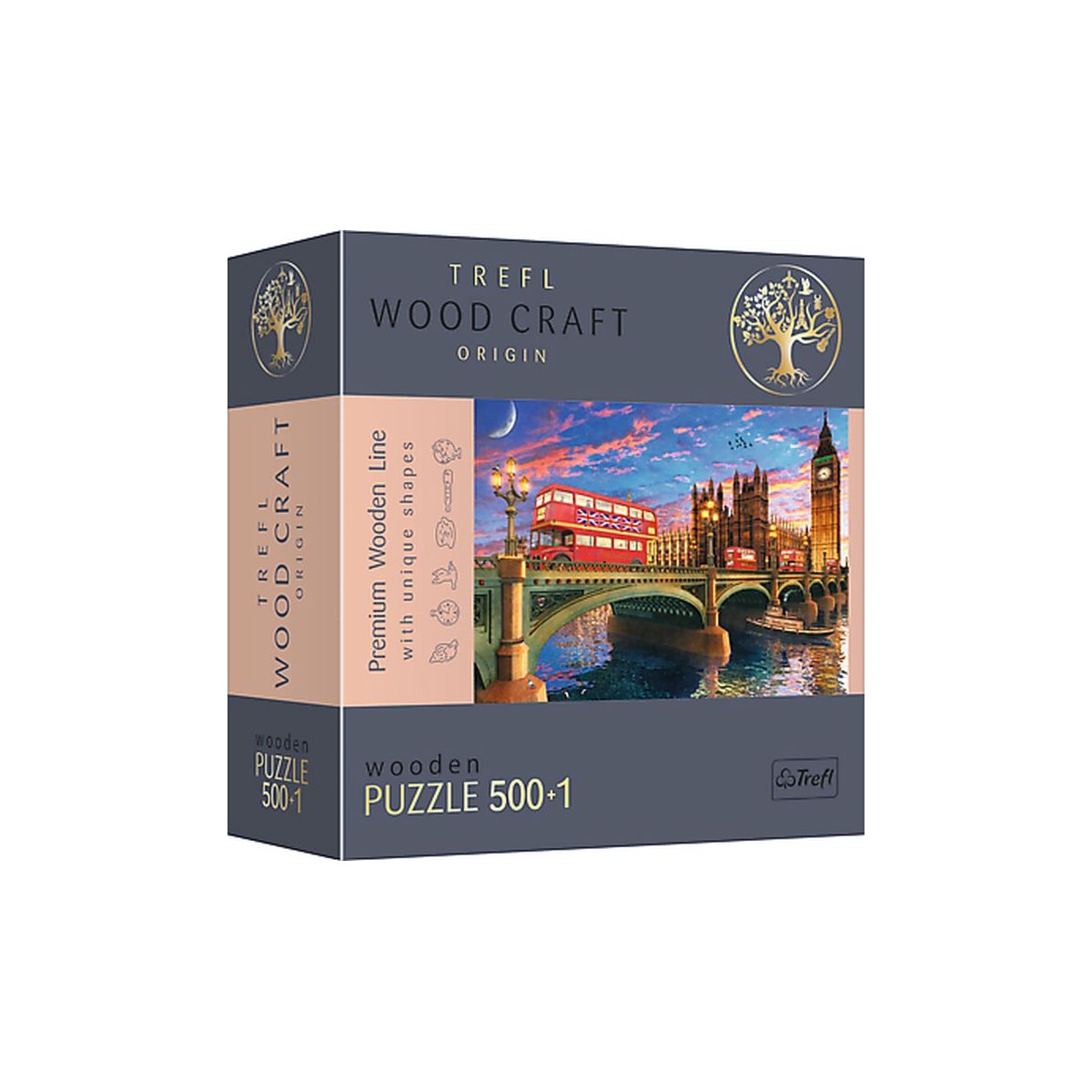Holz Puzzle Westminster London 500+1T