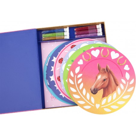 Depesche - Horses Dreams Glitter Mandalas Creativeset Box