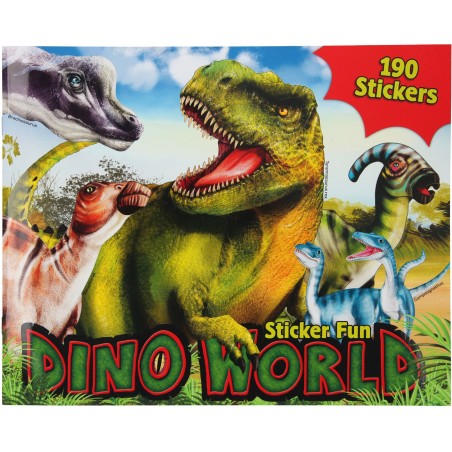 Depesche - Dino World - Stickerfun, Malbuch mit Stickerbogen