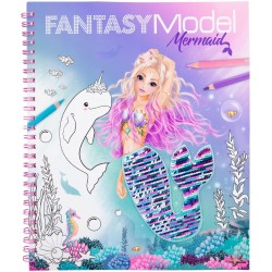 Depesche - Fantasy Model - Malbuch Streichpaillette Mermaid