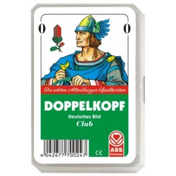 ASS Altenburger Spielkarten - Doppelkopf, deutsches Bild, Kornblume