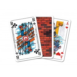 Nürnberger Spielkarten - Skat Classic, Bauprofi-Motive im Klarsichtetui