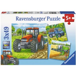Ravensburger Spiel - Große Landmaschinen, 3x49 Teile