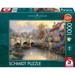 Schmidt Spiele - Puzzle - Bei der alten Brücke, 1000 Teile Puzzle