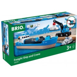 BRIO - Containerschiff mit Kranwagen