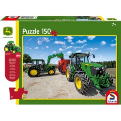 Schmidt Spiele - Puzzle -  John Deere -  Traktoren der 5M Serie, 150 Teile