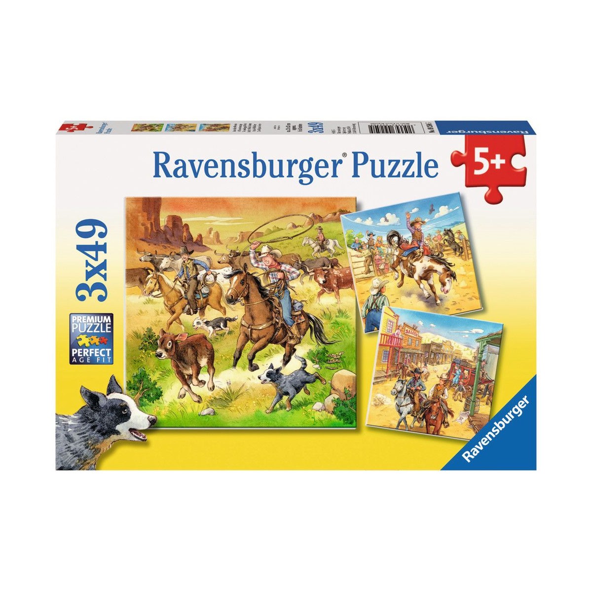 Ravensburger Puzzle - Im wilden Westen, 3x49 Teile