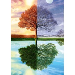 Schmidt Spiele - Puzzle - Der Jahreszeiten-Baum, 500 Teile