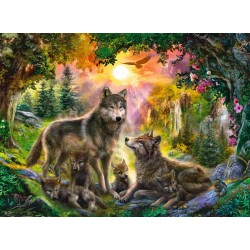 Ravensburger - Wolfsfamilie im Sonnenschein