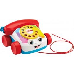 Mattel - Fisher-Price Plappertelefon, Baby Spielzeug-Telefon, Nachzieh-Spielzeug, Nachziehtier