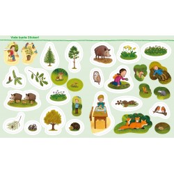 Tessloff - Was ist Was Kindergarten - Malen Rätseln Stickern - Im Wald