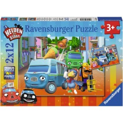 Ravensburger Puzzle - Abenteuer mit den Helden der Stadt, 12 Teile