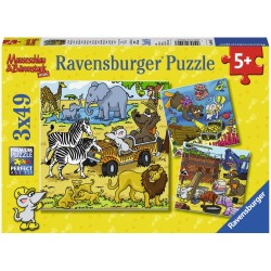 Ravensburger Puzzle - Abenteuer mit Mauseschlau und Bärenstark, 49 Teile