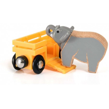 BRIO Bahn - Tierwaggon Elefant