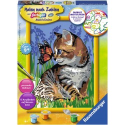 Ravensburger Spiel - Malen nach Zahlen - Katze mit Schmetterling