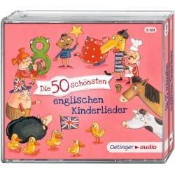 Oetinger - Die 50 schönsten englischen Kinderlieder 3 CD Lieder, ca. 120 min.