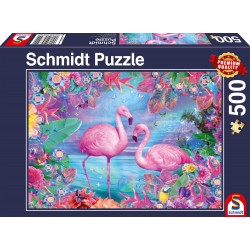 Schmidt Spiele - Puzzle - Flamingos, 500 Teile