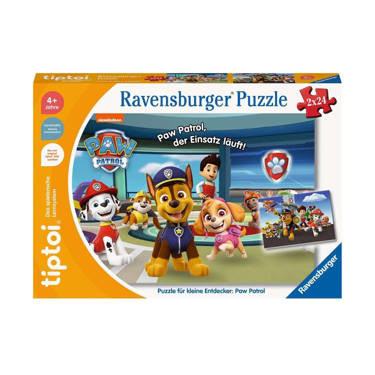 Ravensburger - tiptoi Puzzle für kleine Entdecker: Paw Patrol
