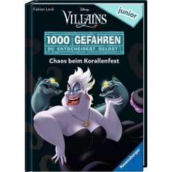 Ravensburger - 1000 Gefahren junior - Disney™ Villains: Chaos beim Korallenfest