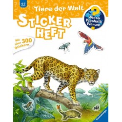 Ravensburger Buch - Wieso Weshalb Warum - Stickerheft - Tiere der Welt