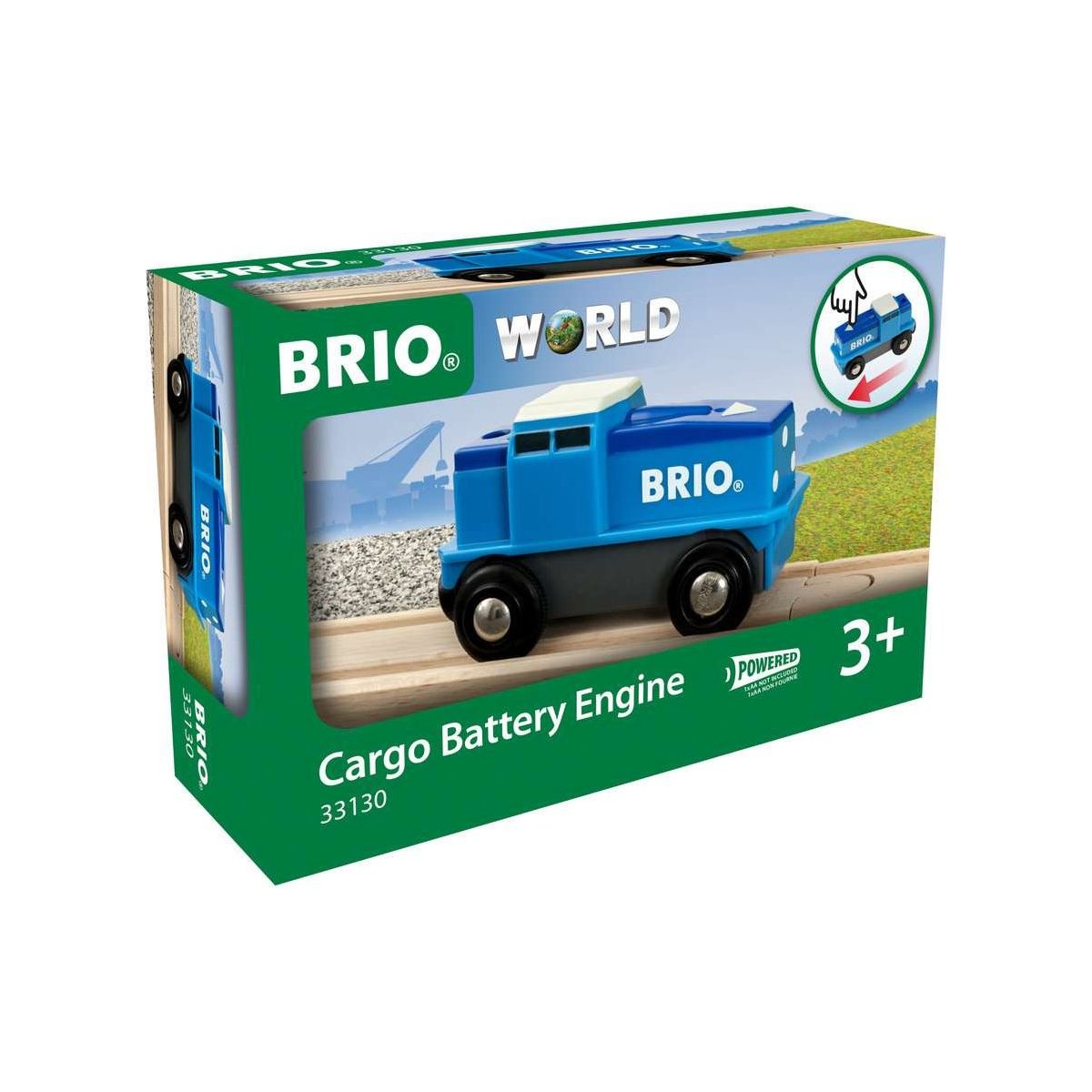 BRIO - Blaue Batterie Frachtlok