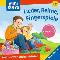 Ravensburger - ministeps - Mein erster Bücher-Würfel: Lieder, Reime, Fingerpiele Bücher-Set