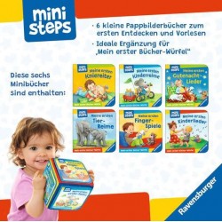 Ravensburger - ministeps - Mein erster Bücher-Würfel: Lieder, Reime, Fingerpiele Bücher-Set