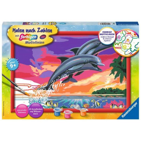 Ravensburger Spiel - Malen nach Zahlen - Welt der Delfine