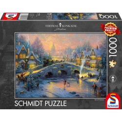 Schmidt Spiele - Puzzle - Winterliches Dorf, 1000 Teile