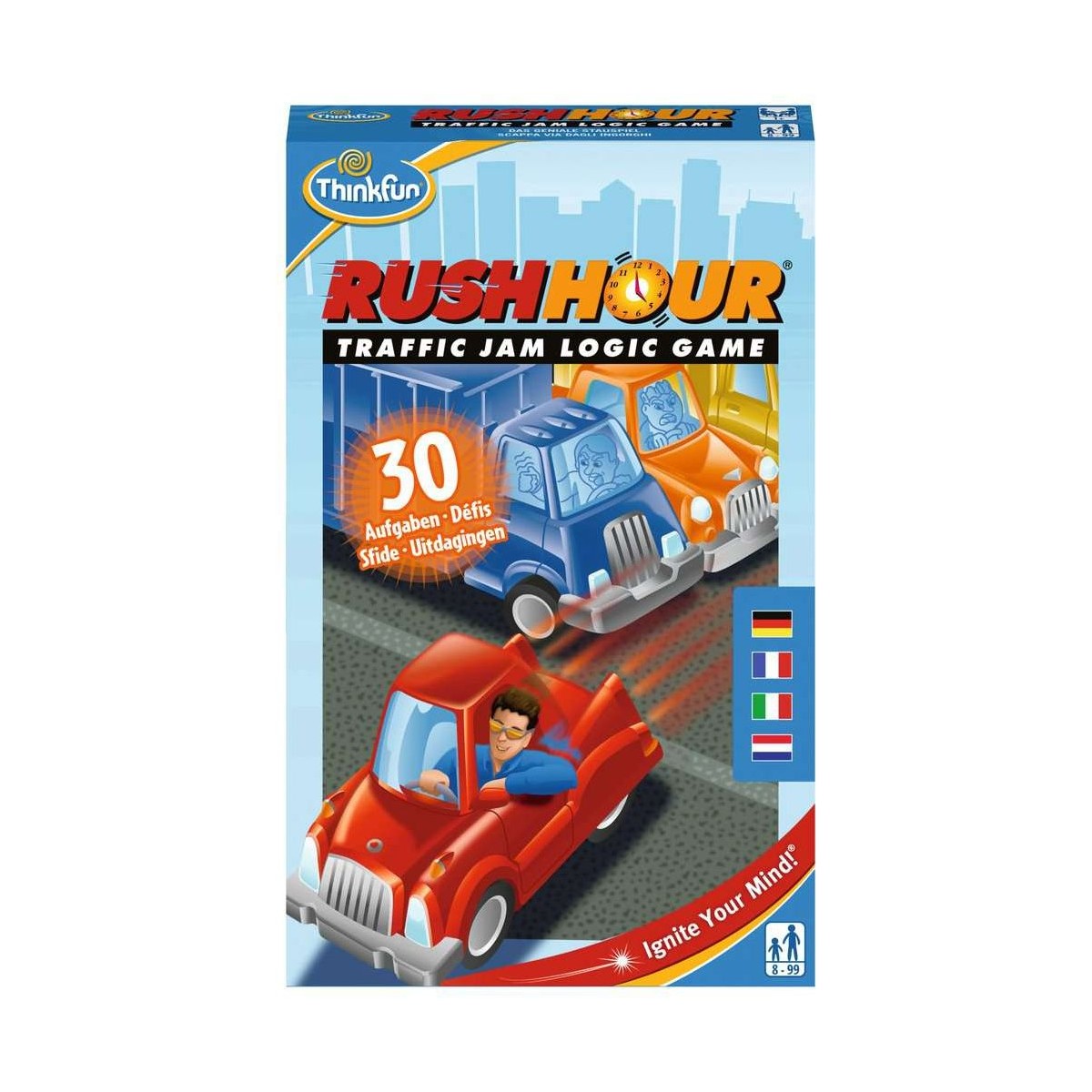 Ravensburger ThinkFun Rush Hour Gioco da viaggio magnetico - Giochi di  viaggio