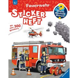 Ravensburger Buch - Wieso Weshalb Warum - Stickerheft Feuerwehr