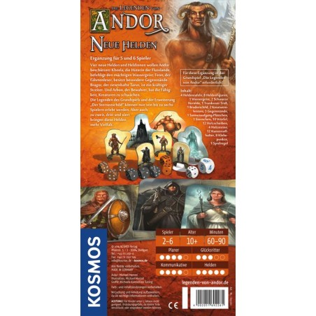 KOSMOS - Die Legenden von Andor - Neue Helden - Ergänzung für 5 - 6 Spieler