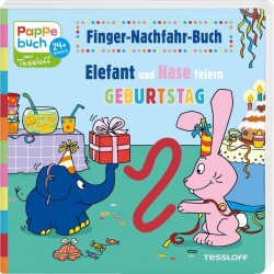 Tessloff - Finger-Nachfahr-Buch - Elefant und Hase feiern Geburtstag