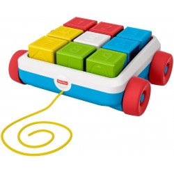 Mattel - Fisher-Price Bausteinwagen, Baby-Spielzeug, Steckspiel, Bausteine, Sortierspiel