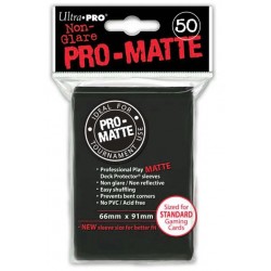 UltraPro - Black Pro-Matte Sleeves, 50