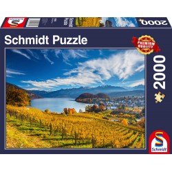 Schmidt Spiele - Puzzle - Weinberge, 2000 Teile