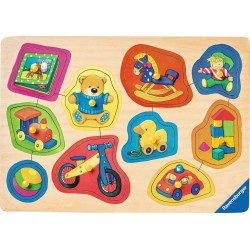 Ravensburger Puzzle - Holzpuzzle - Meine liebsten Spielsachen, 10 Teile