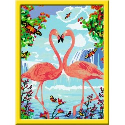 Ravensburger Spiel - Malen nach Zahlen - Flamingo Love