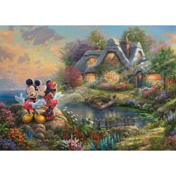 Schmidt Spiele - Puzzle - Sweethearts Mickey & Minnie, 1000 Teile