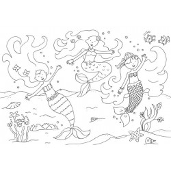 Tessloff - Malen, Rätseln & mehr - Glitzer-Sticker Malbuch Meerjungfrauen